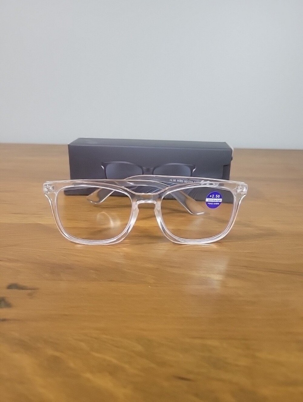 Reading Glasses Clear Frames Blue Light Filter +2.50 53-15-140 New